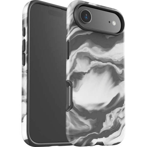 Grey Marble Ink iPhone 17 Air Impact Case