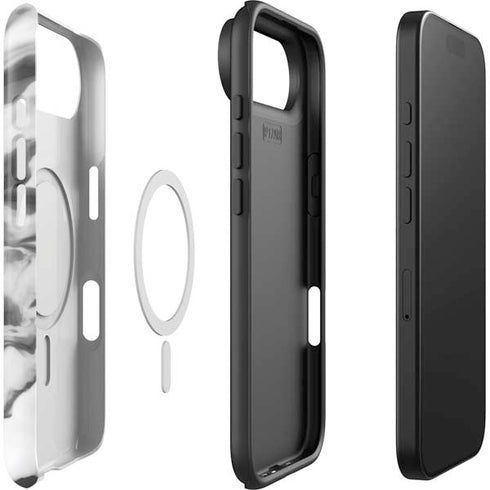 Grey Marble Ink iPhone 17 Air Magsafe Impact Case