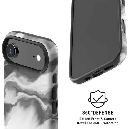 Grey Marble Ink iPhone 17 Air Magsafe Impact Case