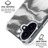 Grey Marble Ink iPhone 17 Clear Case