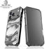 Grey Marble Ink iPhone 17 Pro Clear Case