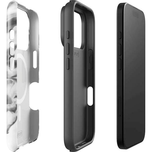 Grey Marble Ink iPhone 17 Pro Magsafe Impact Case