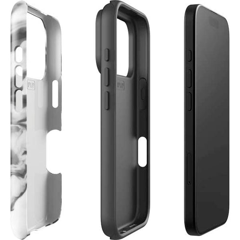 Grey Marble Ink iPhone 17 Pro Max Impact Case