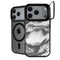 Grey Marble Ink iPhone 17 Pro Max Kickstand Case