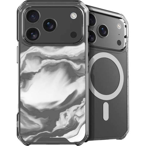 Grey Marble Ink iPhone 17 Pro Max MagSafe Case