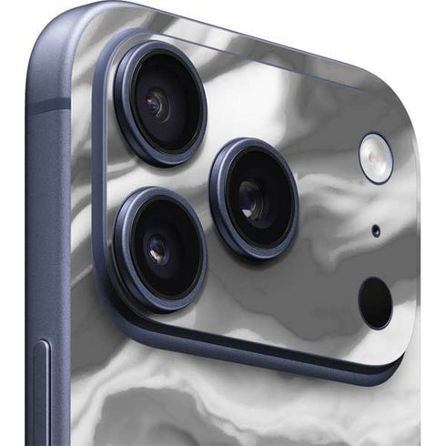 Grey Marble Ink iPhone 17 Pro Skin