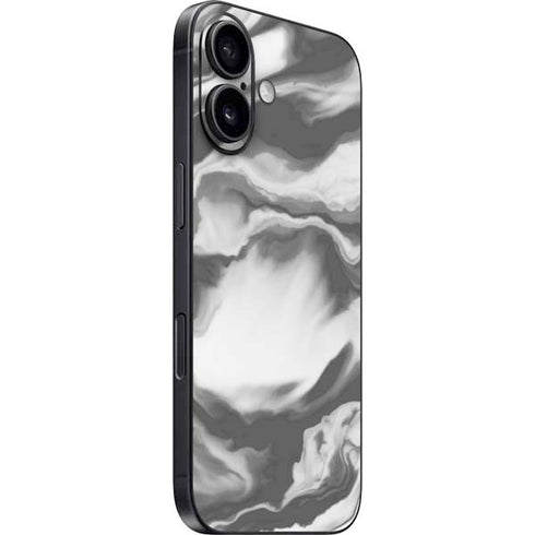 Grey Marble Ink iPhone 17 Skin