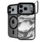 Grey Marble Ink iPhone 18 Pro Kickstand Case