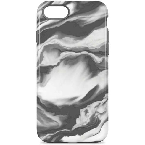 Grey Marble Ink iPhone Cases