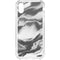 Grey Marble Ink iPhone XS Clear Case