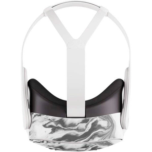 Grey Marble Ink Meta Quest 3S Skin