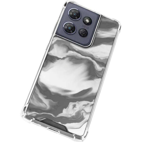 Grey Marble Ink Moto G Play 5G (2025) Clear Case