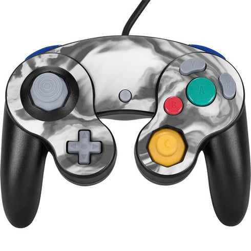 Grey Marble Ink Nintendo Skins