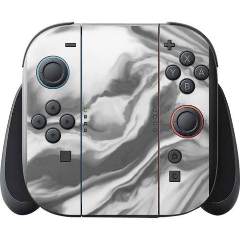 Grey Marble Ink Nintendo Switch 2 (2025) with Joy-Con Skin