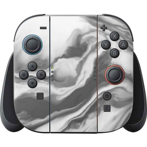 Grey Marble Ink Nintendo Switch 2 (2025) Joy-Con Controller Skin