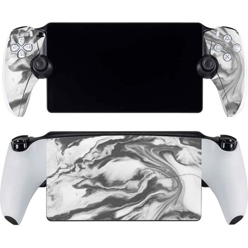 Grey Marble Ink PlayStation Portal Remote Player Skin