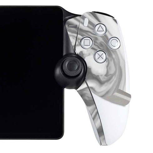 Grey Marble Ink PlayStation Portal Remote Player Skin