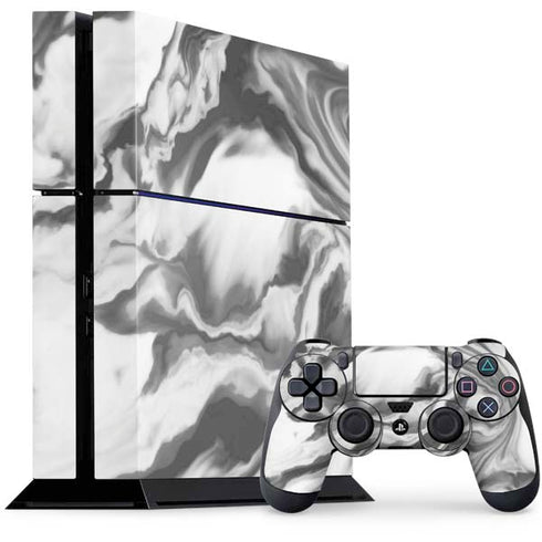 Grey Marble Ink PlayStation PS4 Skins
