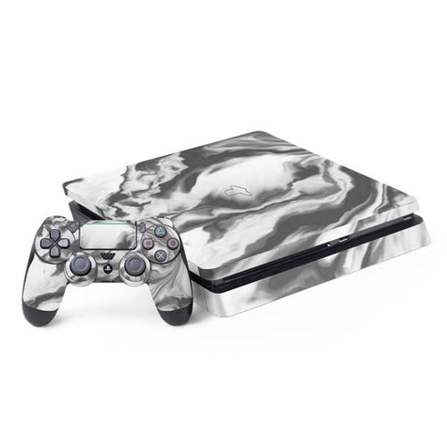 Grey Marble Ink PlayStation PS4 Skins