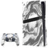 Grey Marble Ink PS5 Pro Disk Bundle Skin