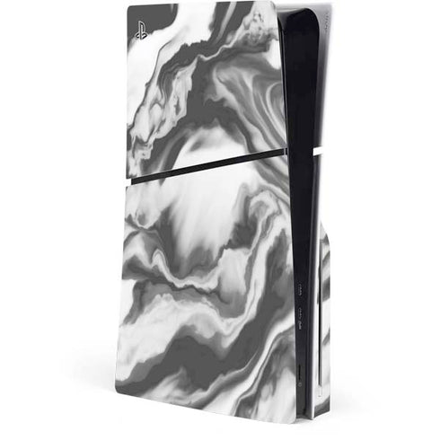 Grey Marble Ink PlayStation PS5 Skins