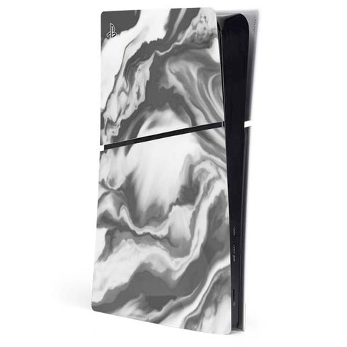 Grey Marble Ink PlayStation PS5 Skins