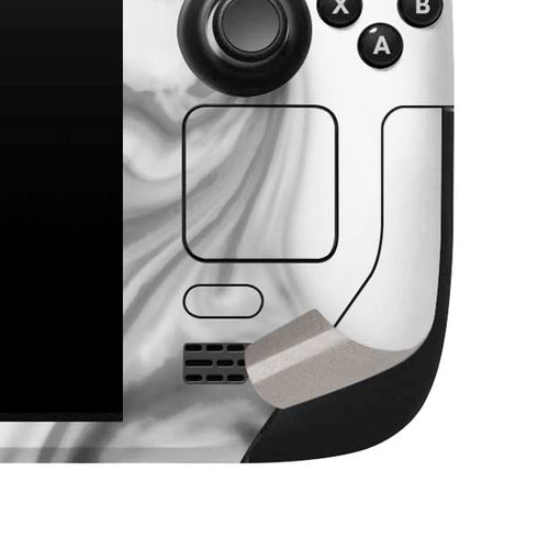 Grey Marble Ink Steam Deck Handheld Gaming Computer Skin