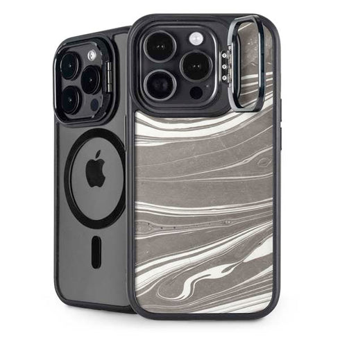 Grey Marble iPhone 14 Pro Kickstand Case