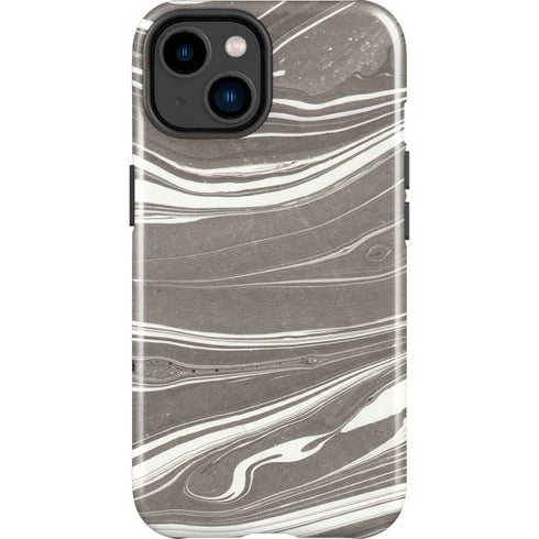 Grey Marble iPhone 15 Impact Case