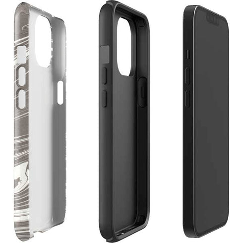 Grey Marble iPhone 15 Impact Case