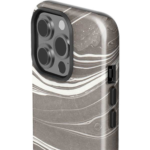 Grey Marble iPhone 15 Pro Impact Case