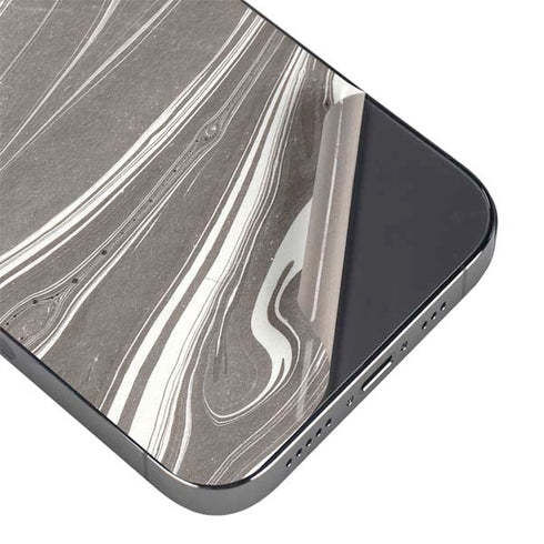 Grey Marble iPhone 15 Pro Max Skin
