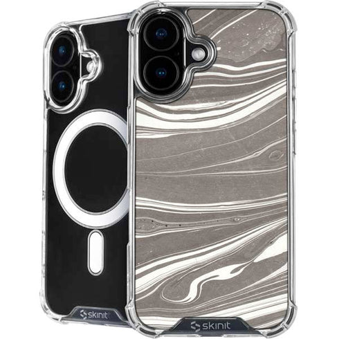 Grey Marble iPhone 16 MagSafe Case