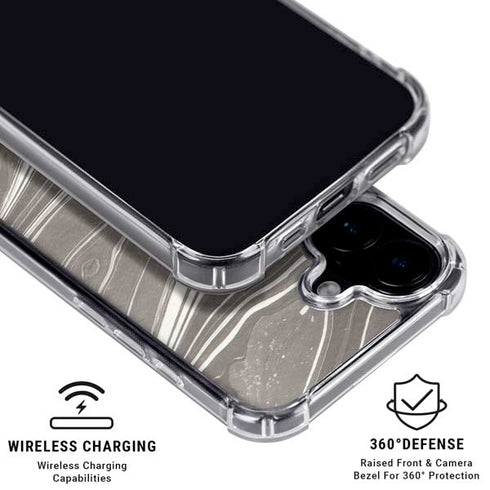 Grey Marble iPhone 16 MagSafe Case