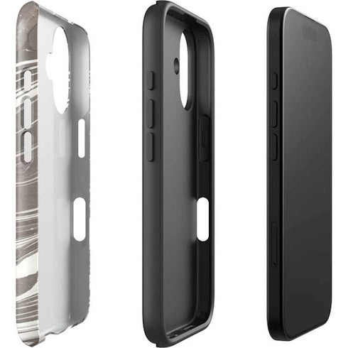 Grey Marble iPhone 16 Plus Impact Case