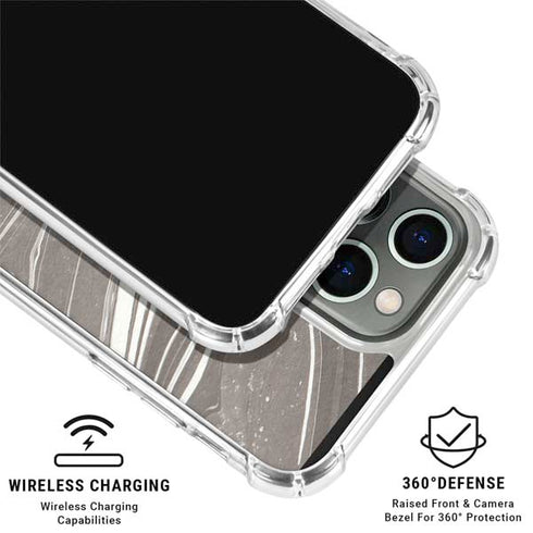 Grey Marble iPhone 16 Pro Max Clear Case
