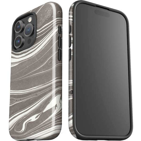 Grey Marble iPhone 16 Pro Max Impact Case