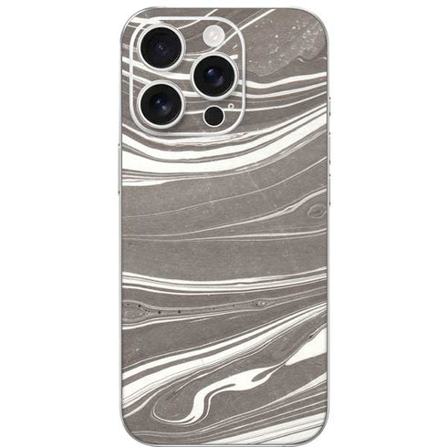 Grey Marble iPhone 16 Pro Skin