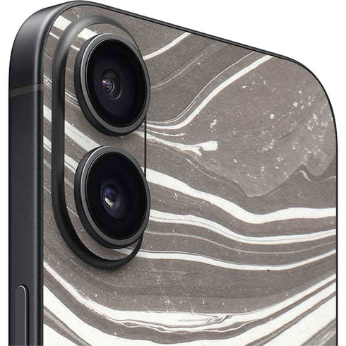 Grey Marble iPhone 16 Skin