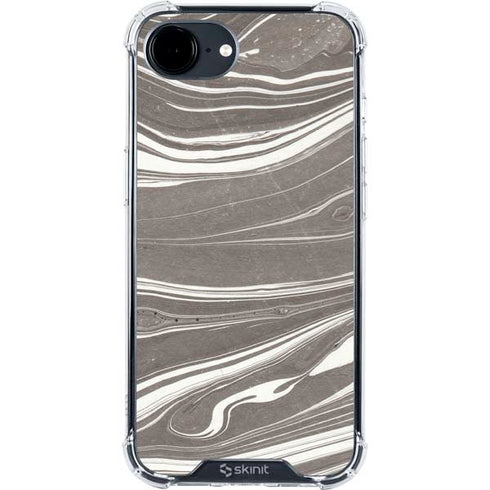 Grey Marble iPhone 16e Clear Case