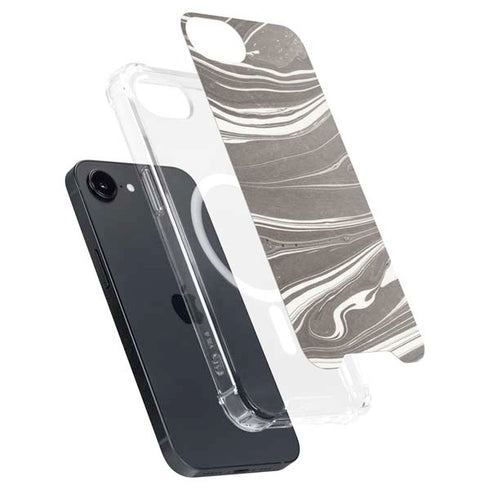 Grey Marble iPhone 16e MagSafe Case
