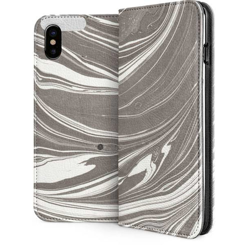 Grey Marble iPhone 8 Folio Case