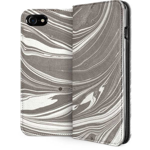 Grey Marble iPhone SE (2nd & 3rd Gen) Folio Case