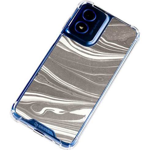 Grey Marble Moto G 5G (2024) Clear Case