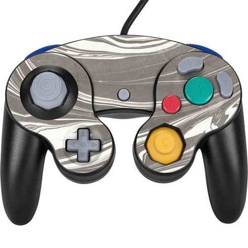 Grey Marble Nintendo GameCube Controller Skin