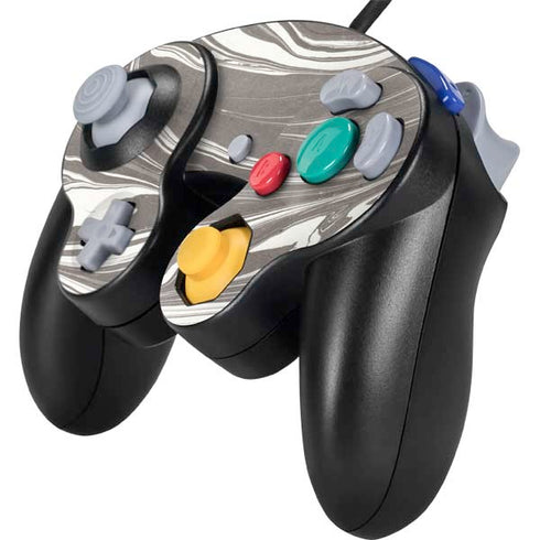 Grey Marble Nintendo GameCube Controller Skin