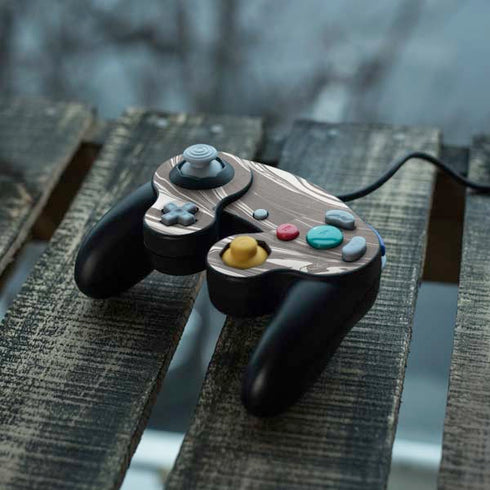 Grey Marble Nintendo GameCube Controller Skin