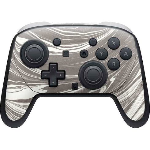 Grey Marble Nintendo Switch 2 (2025) Pro Controller Skin