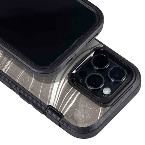 Grey Marble Otterbox Defender iPhone Skin