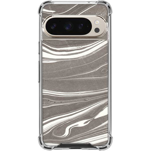Grey Marble Pixel 9/9 Pro Clear Case